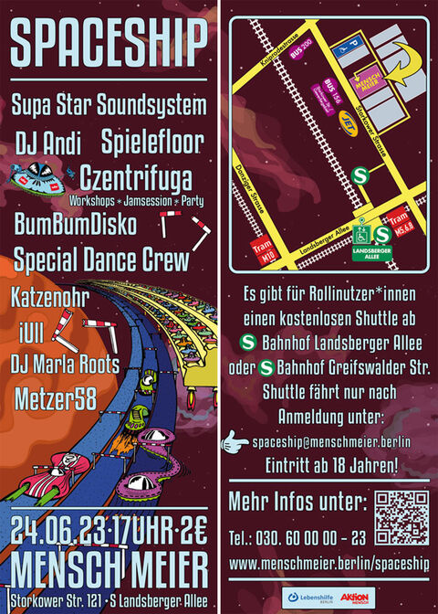 Spaceship-Party im Club Mensch Meier