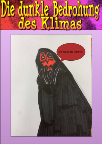 Comic Die dunkle Bedrohung des Klimas