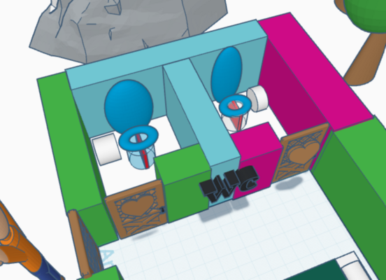 Tinker Cad - 3D-Toilette - Design 6