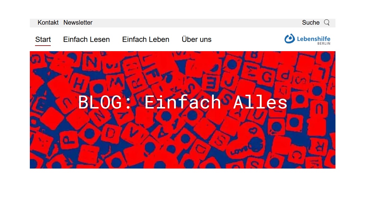 Blog Einfache Sprache