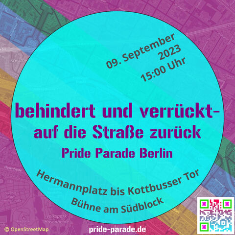 Flyer Pride Parade Berlin 2023