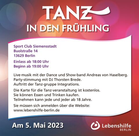 Anzeige Tanz in den Frühling 2023